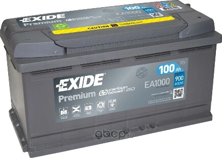 Аккумулятор EXIDE PREMIUM 100 А/ч обратная R+ 190x175x353 EN900 А купить 14 964 ₽