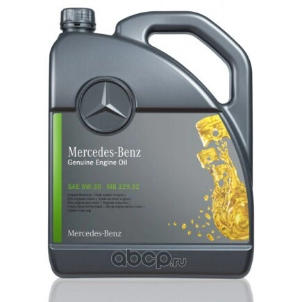 Масло моторное MERCEDES-BENZ МB 229.52 5W-30 5 л купить 9 332 ₽