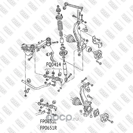 Рычаг передний нижний L=R VAG A4/A6/A8/Superb I/Passat B5 95-05 FIXAR купить 3 095 ₽