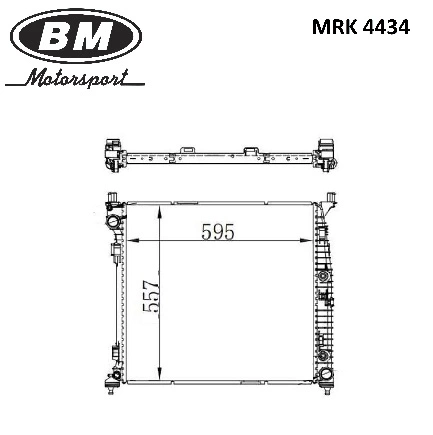 Радиатор охлаждения двигателя AT, AC + BM купить 13 871 ₽