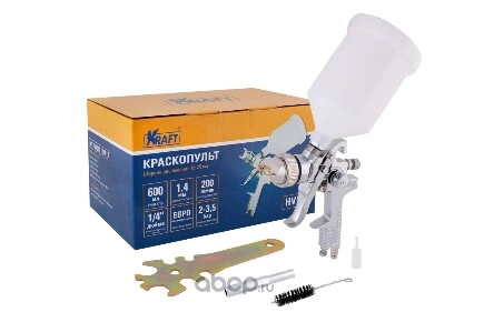 Краскопульт HVLP 600/1,4 KRAFT KT 707050 KRAFT купить 2 820 ₽