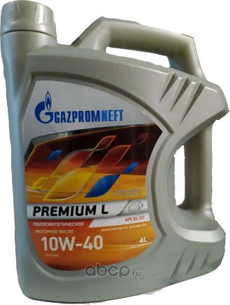 Масло моторное Gazpromneft Premium L 10W-40 полусинтетическое 4 л купить 1 317 ₽