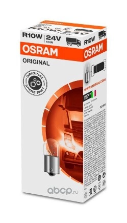 Лампа 24V R10W 10W BA15s OSRAM ORIGINAL LINE 1 шт. картон купить 79 ₽