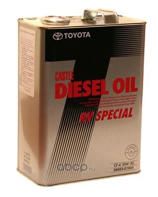 Масло моторное TOYOTA Diesel Oil RV SPL 10W-30 минеральное 4 л купить 3 927 ₽