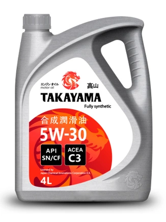 Масло моторное Takayama Motor Oil 5W-30 4 л купить 2 827 ₽