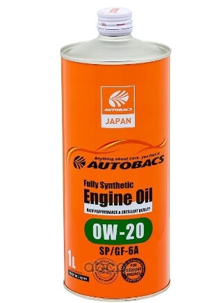 Масло моторное AUTOBACS Engine Oil 0W-20 синтетическое 1 л купить 1 282 ₽