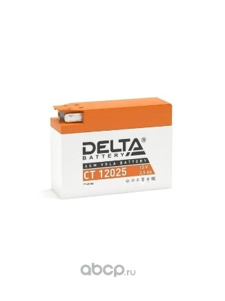 Аккумулятор DELTA Battery мото AGM 2 А/ч обратная R+ 114x39x87 CCA40 А купить 1 457 ₽