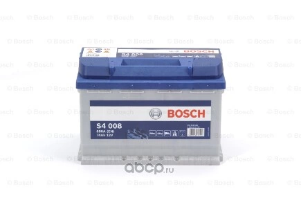 Аккумулятор BOSCH Silver 74 А/ч обратная R+ 278x175x190 EN680 А купить 20 988 ₽