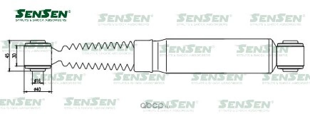 Амортизатор задний L=R (газ.) CITROEN XSARA PICASSO 99-PEUGEOT 405 87-96 SENSEN купить 1 525 ₽