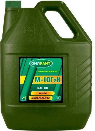 Масло моторное OILRIGHT М-10Г2К SAE30 минеральное 10 л купить 1 442 ₽