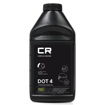 Жидкость тормозная CARVILLE RACING CR DOT4 425 мл купить 264 ₽