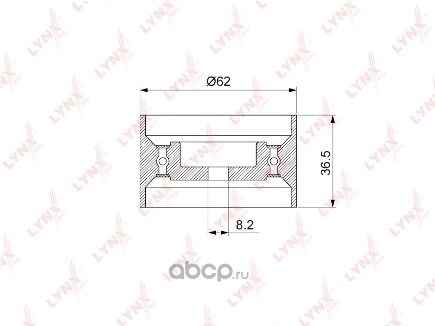 Ролик натяжного механизма / ГРМ LYNXauto купить 1 633 ₽