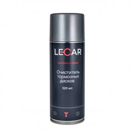 Очиститель тормозных дисков LECAR 520 мл. (аэрозоль) LECAR купить 300 ₽