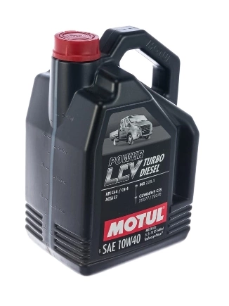 Масло моторное Motul Power LCV Turbo Diesel 10W-40 синтетическое 5 л купить 3 755 ₽