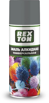 Эмаль алкидная универсальная, светло-серый, аэрозоль 520 мл REXTON купить 168 ₽