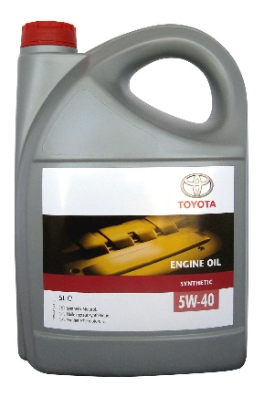 Масло моторное TOYOTA Engine Oil 5W-40 синтетическое 5 л купить 6 434 ₽