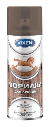 Морилка для дерева, темный дуб, аэрозоль 520 мл VIXEN купить 424 ₽