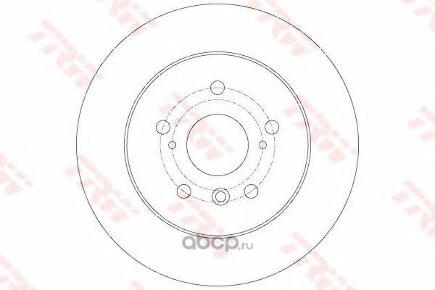 Диск тормозной задний TOYOTA Camry 06-> TRW купить 5 028 ₽