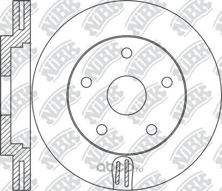Диск тормозной передний JEEP Grand Cherokee IV 2010 NIBK купить 13 196 ₽
