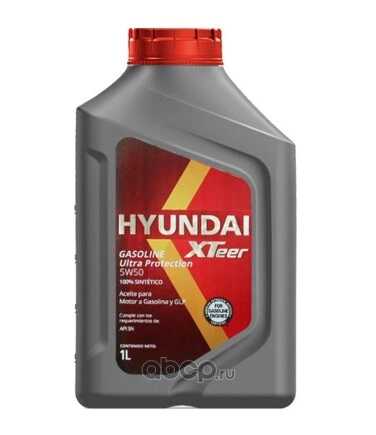 Масло моторное Hyundai Xteer Gasoline Ultra Protection 5W-50 1 л купить 826 ₽