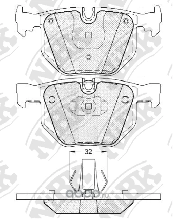 Колодки тормозные задние NIBK купить 5 340 ₽