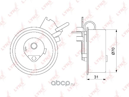 Натяжной ролик / ГРМ LYNXauto купить 1 767 ₽