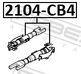 Регулятор задних тормозных колодок комплект CITROEN/FIAT/FORD/MAZDA/NISSAN FEBEST купить 2 916 ₽