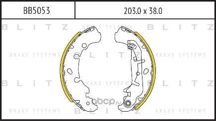 Колодки тормозные барабанные BLITZ купить 1 699 ₽
