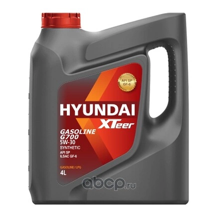 Масло моторное Hyundai Xteer Gasoline G700 5W-30 4 л купить 2 164 ₽