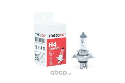 Лампа 12V H4 60/55W P43t Metaco 1 шт. картон купить 142 ₽