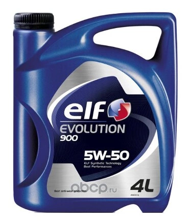 Масло моторное ELF Evolution 900 5W-50 синтетическое 4 л купить 3 950 ₽