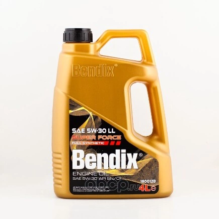 Масло моторное BENDIX SUPER FORCE 5W-30 синтетическое 4 л купить 2 770 ₽