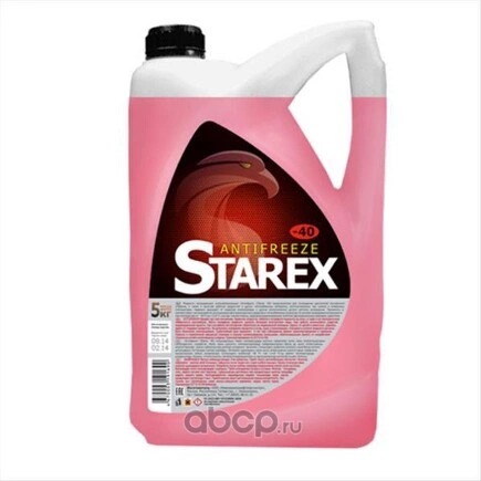 Антифриз STAREX Antifreeze G11 готовый -40C красный 5 кг купить 508 ₽