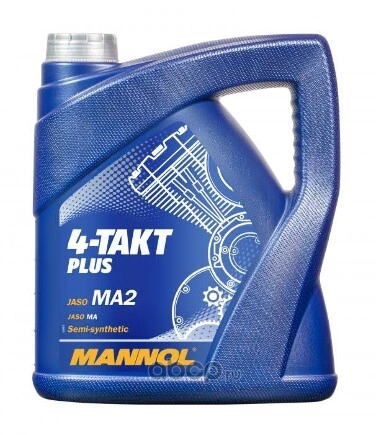 Масло моторное MANNOL 4-Takt Plus 10W-40 полусинтетическое 4 л купить 2 376 ₽