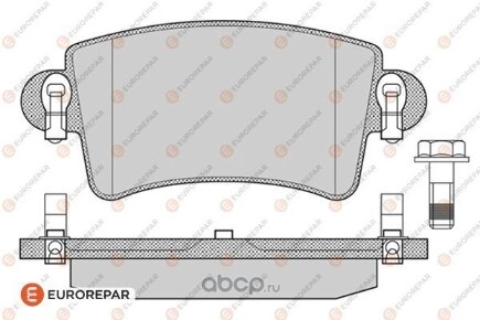 Колодки задние OPEL Movano/RENAULT Master all 00-> EUROREPAR купить 1 430 ₽