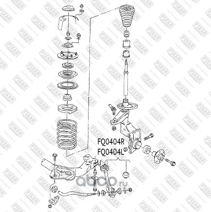 Рычаг передний нижний L AD 100/A6 91-97 в сборе L FIXAR купить 3 848 ₽