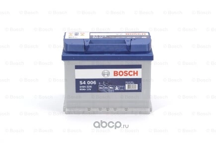 Аккумулятор BOSCH Silver 60 А/ч прямая L+ 242x175x190 EN540 А купить 12 791 ₽