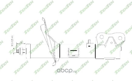 Амортизатор передний левый GAS Mitsubishi Lancer 07> SENSEN купить 2 801 ₽