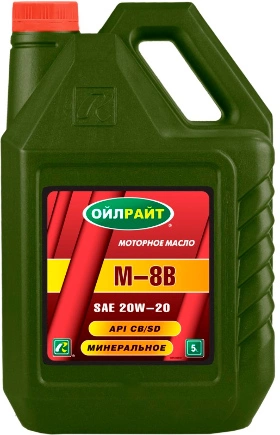 Масло моторное OILRIGHT М-8В минеральное 5 л купить 737 ₽