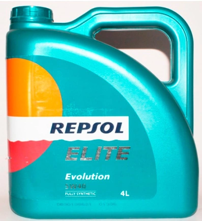 Масло моторное Repsol ELITE EVOLUTION 5W-40 синтетическое 4 л купить 3 242 ₽