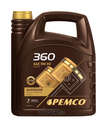 5W-30 SN , C4 5л (синт. мотор. масло) PEMCO купить 3 678 ₽