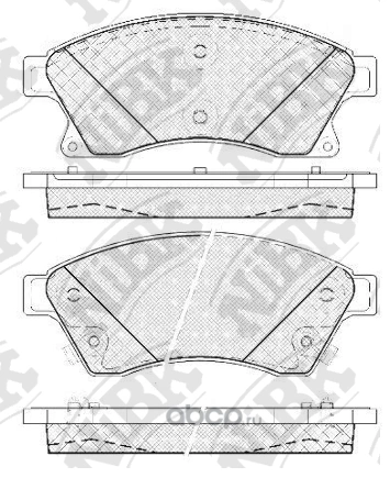 Колодки тормозные передние NIBK купить 3 563 ₽