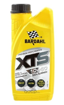 Масло моторное Bardahl XTS 10W60 A3/B4 синтетическое 1 л купить 1 582 ₽