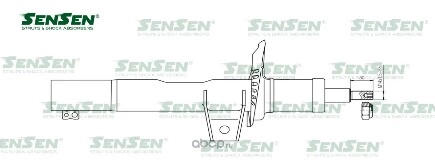 Амортизатор передний (D=50mm) AUDI A3 , VW GOLF V, GOLF VI, JETTA, SKODA OCTAVIA II, YETI, 03-13 SENSEN 42141099 купить 4 806 ₽