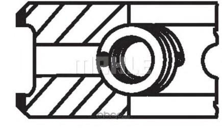 Кольца поршневые (комплект на 1 цилиндр) VAG /D=81mm STD KNECHT/MAHLE купить 1 923 ₽