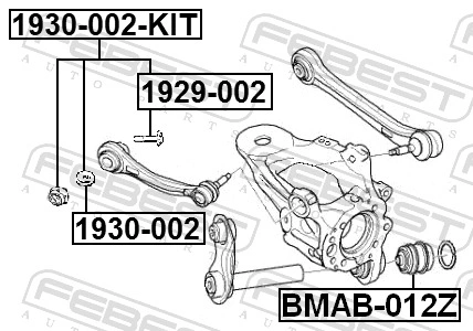 Болт с эксцентриком BMW X5 E70 2006-2013 FEBEST купить 794 ₽