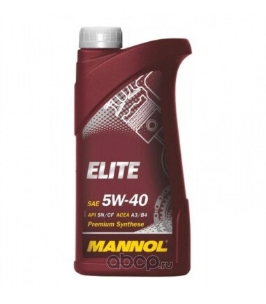 Масло моторное MANNOL Elite 5W-40 синтетическое 1 л купить 937 ₽