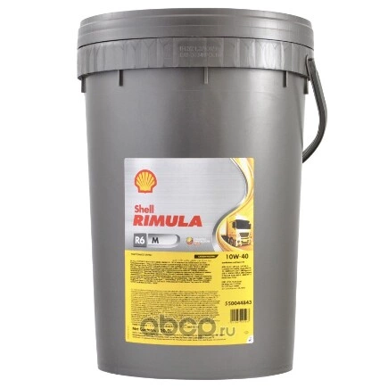 Масло моторное SHELL Rimula R6 M 10W-40 синтетическое 20 л 550046753 купить 13 571 ₽