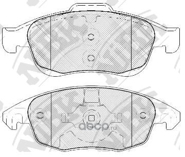 Колодки тормозные передние NIBK купить 4 440 ₽