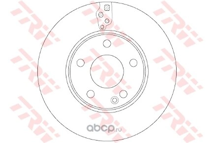 Диск тормозной передний TRW купить 5 577 ₽